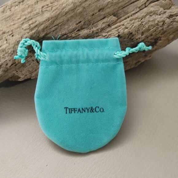 Tiffany & Co. Velvet Drawstring Jewelry Pouch 3" Dust Bag Cloth Jewelry Trinket - Picture 6 of 8